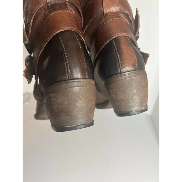 Nurture "York" Brown Leather Buckles Tall Riding Boots Women's SZ 7.5 - Picture 7 of 12